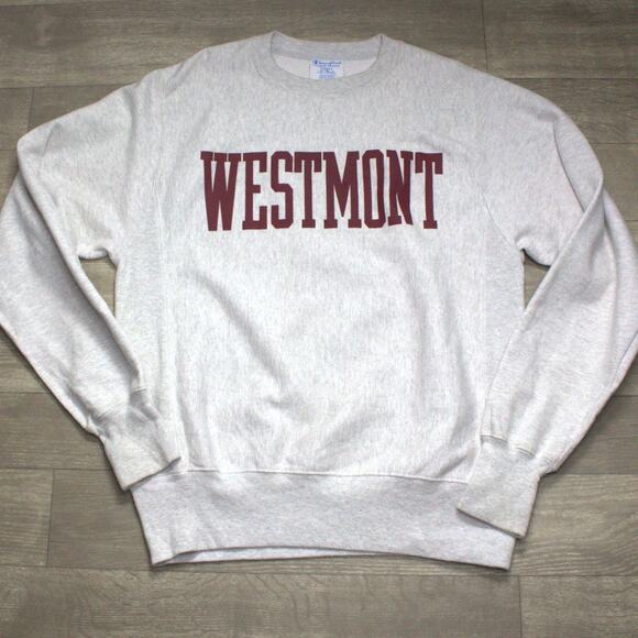 Westmont College Sweatshirt Mens Small Gray Logo Champion Reverse Weave Vintage - Picture 2 of 7